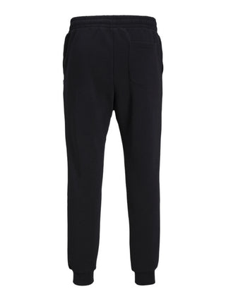 Jack&Jones pantaloni joggers felpati con polsini nero