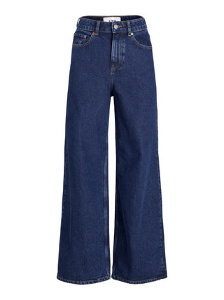 Jjxx jeans vita alta con gamba larga lavaggio blu scuro