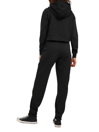 JJXX pantalone abbie in felpa nero bianco