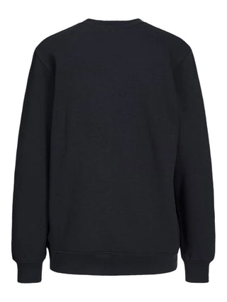 Jjxx felpa donna con interno felpato nero 12223962 BLACK WHITELOGO JJXX 