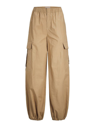 JJXX pantaloni cargo a vita alta beige