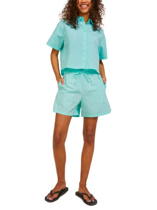 JJXX shorts a vita media con coulisse verde acqua