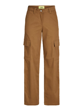 Jjxx pantaloni cargo in cotone stretch marrone