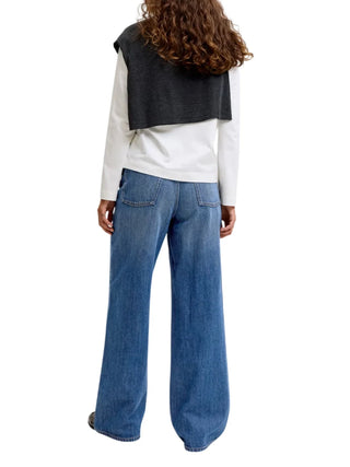 Jjxx jeans wide leg Tokyo donna lavaggio blu 12300570 R396 JJXX