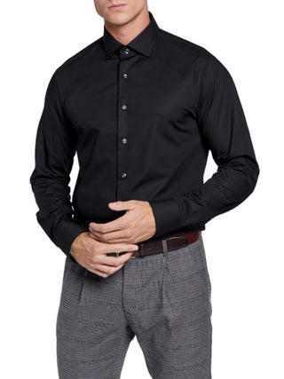 MICHAEL KORS Camicia Parma slim fit a maniche lunghe Nera