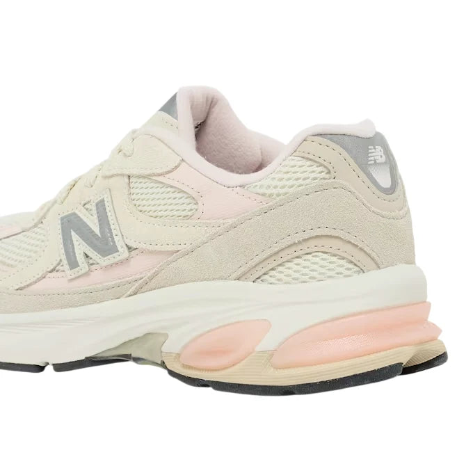 New Balance sneakers bambina 2010 in mesh e suede beige rosa