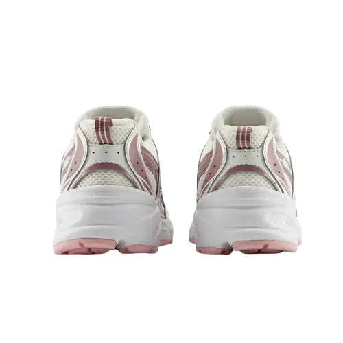 New Balance sneakers 530 bambina in mesh ed ecopelle bianco malva
