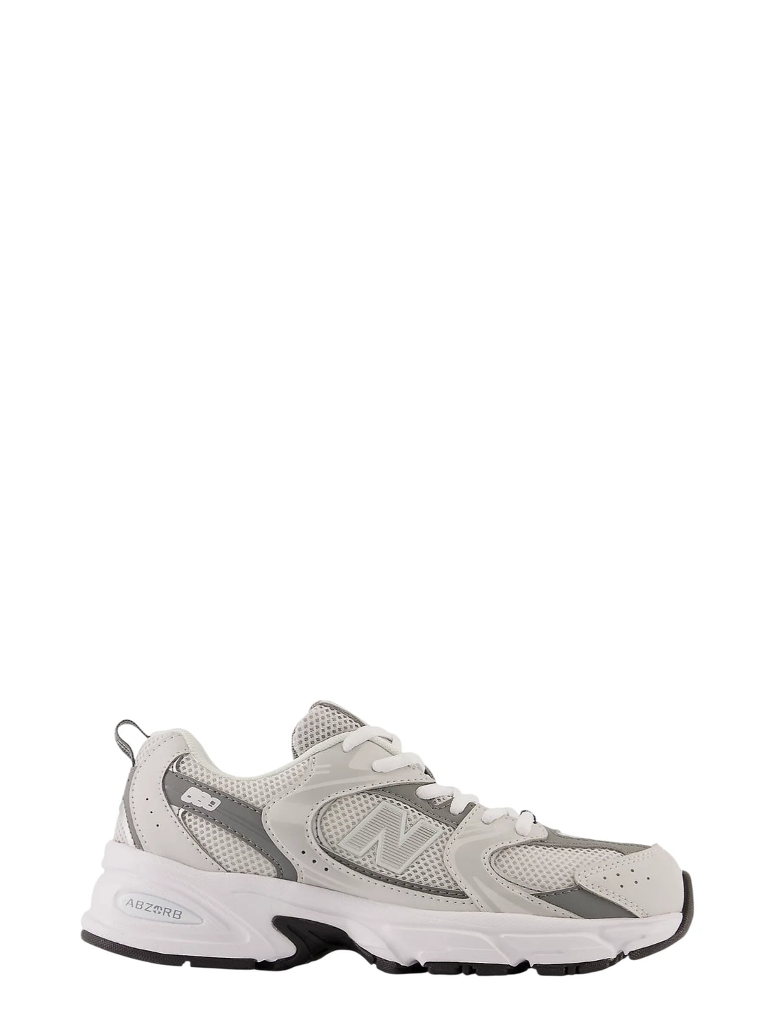 New Balance sneakers unisex bambino 530 in mesh ed ecopelle grigio argento