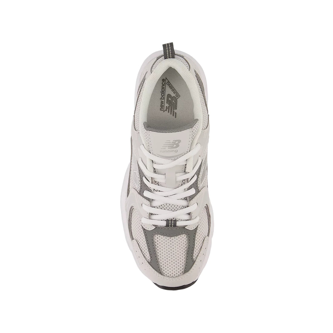 New Balance sneakers unisex bambino 530 in mesh ed ecopelle grigio argento