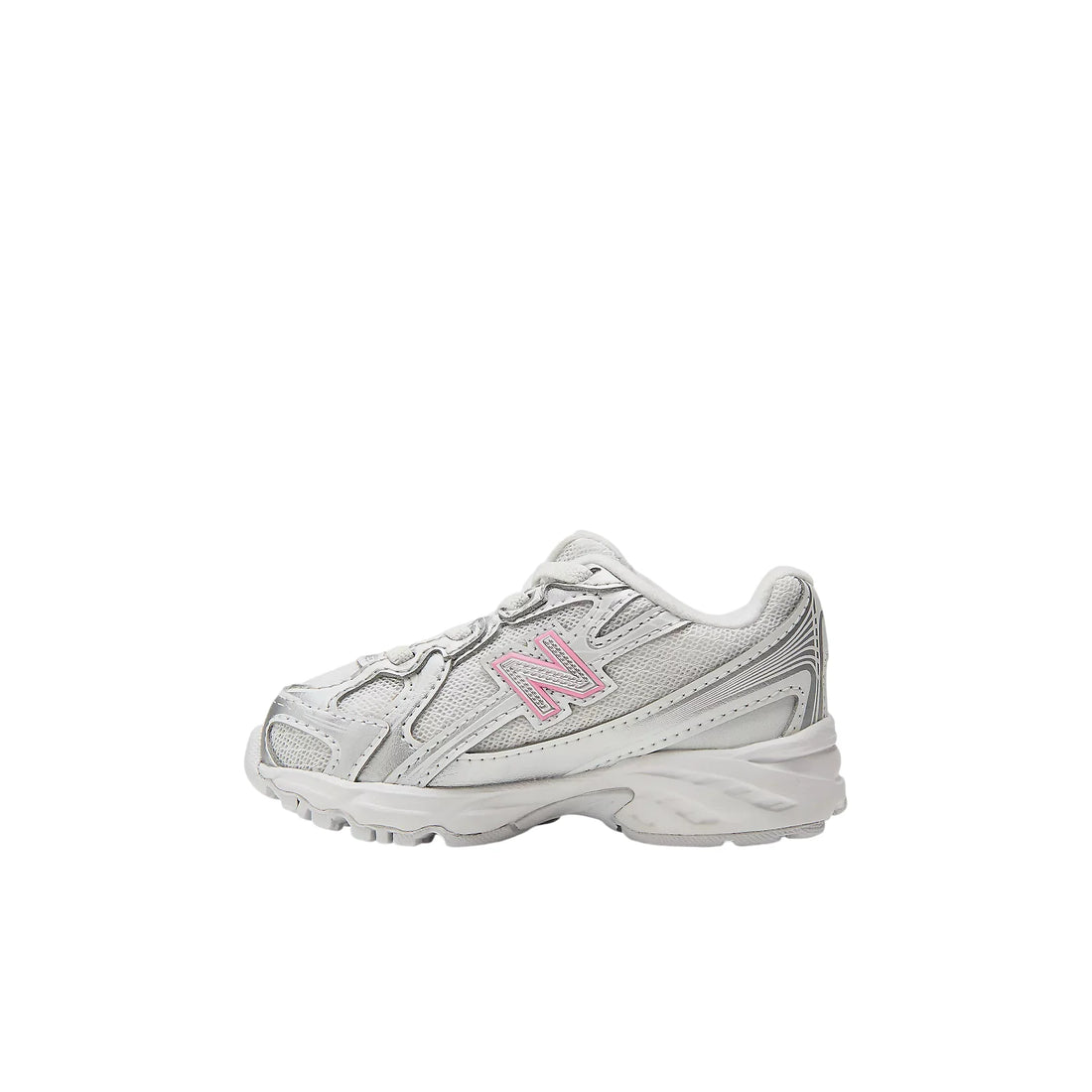 New Balance sneakers bambina 740  in mesh ed ecopelle argento rosa