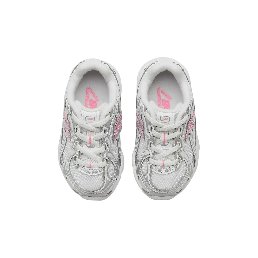 New Balance sneakers bambina 740  in mesh ed ecopelle argento rosa