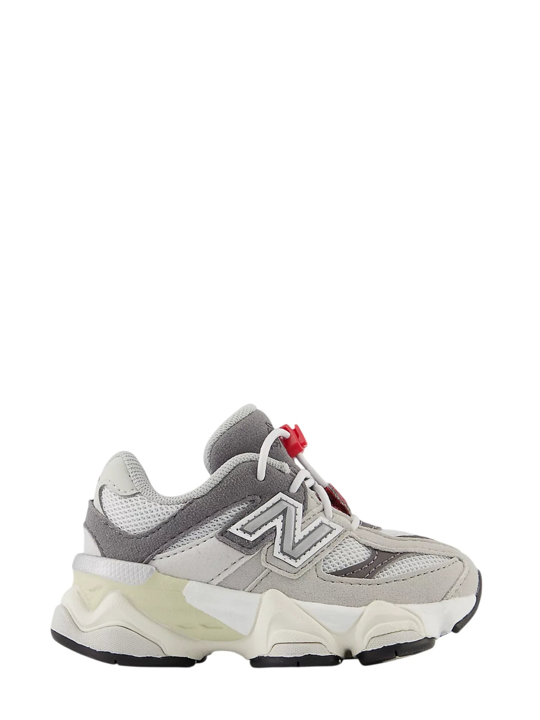 New Balance sneakers 9060 bambina in mesh e suede grigio