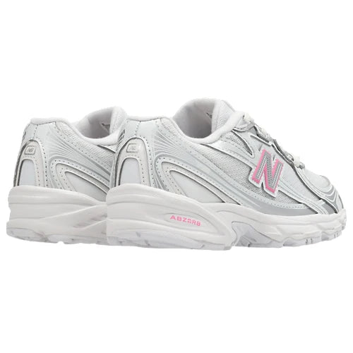 New Balance sneakers 740 bambina in mesh ed ecopelle argento rosa