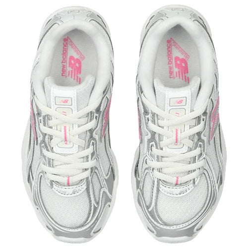 New Balance sneakers 740 bambina in mesh ed ecopelle argento rosa