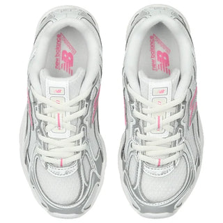 New Balance sneakers 740 bambina in mesh ed ecopelle argento rosa P740 3DB NEW BALANCE 