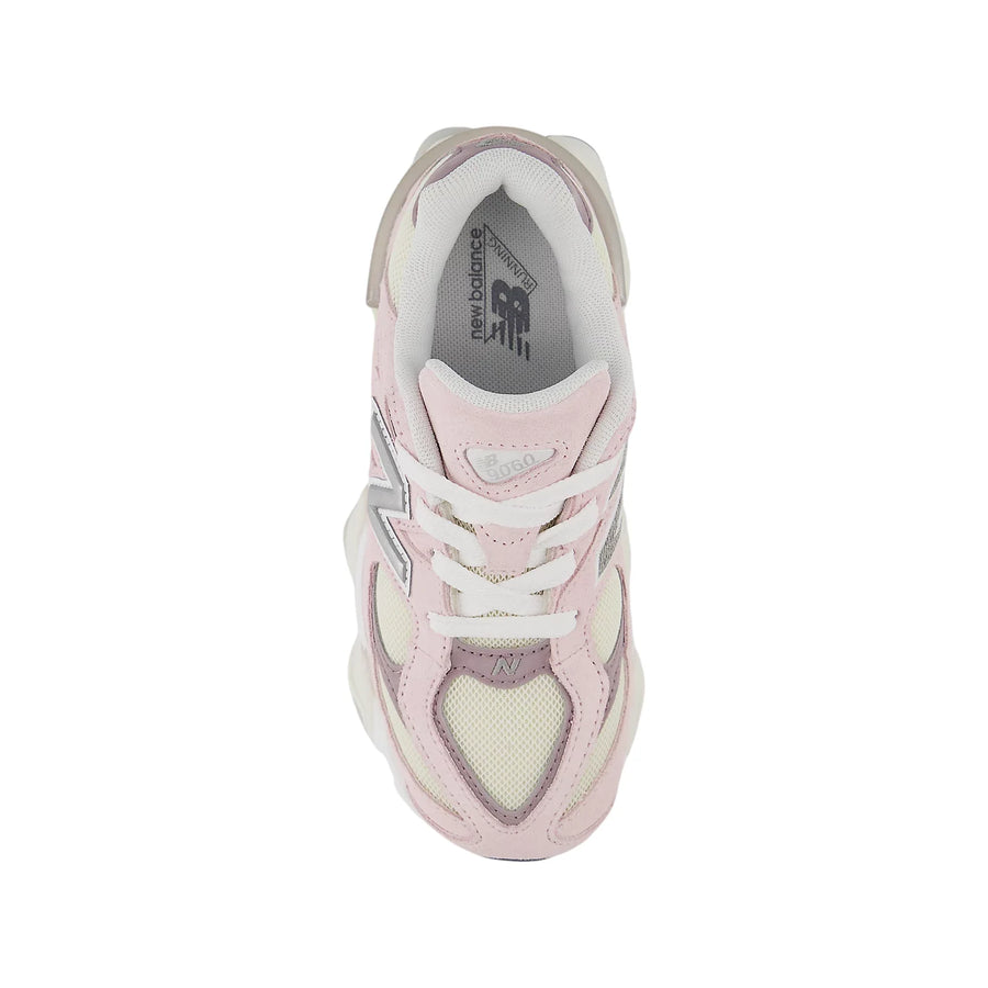 New Balance sneakers 9060 bambina in mesh e suede rosa beige