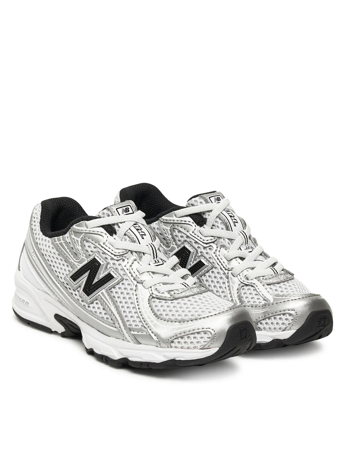 New Balance sneakers unisex bambino 740 in mesh ed ecopelle bianco argento