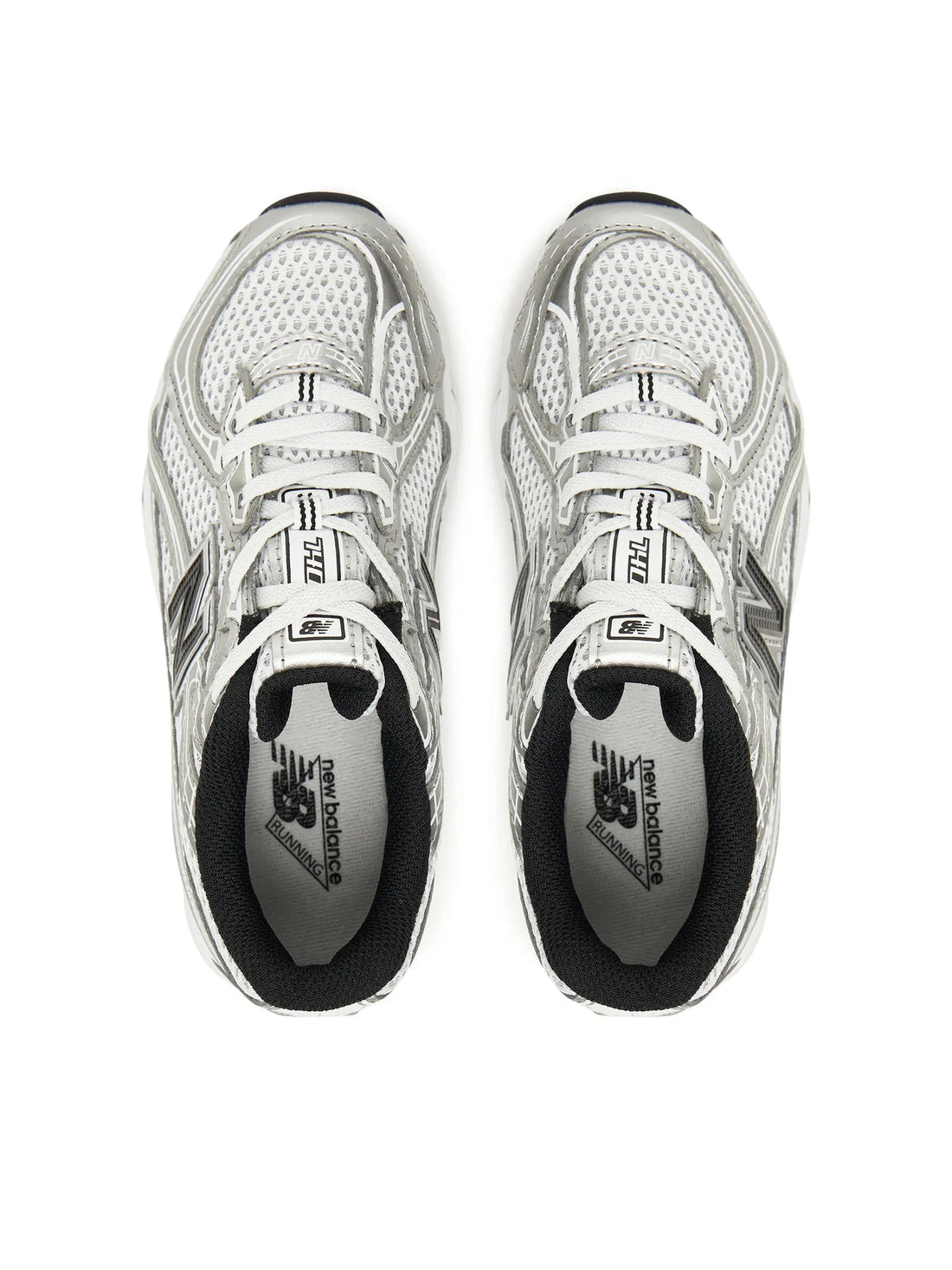 New Balance sneakers unisex bambino 740 in mesh ed ecopelle bianco argento