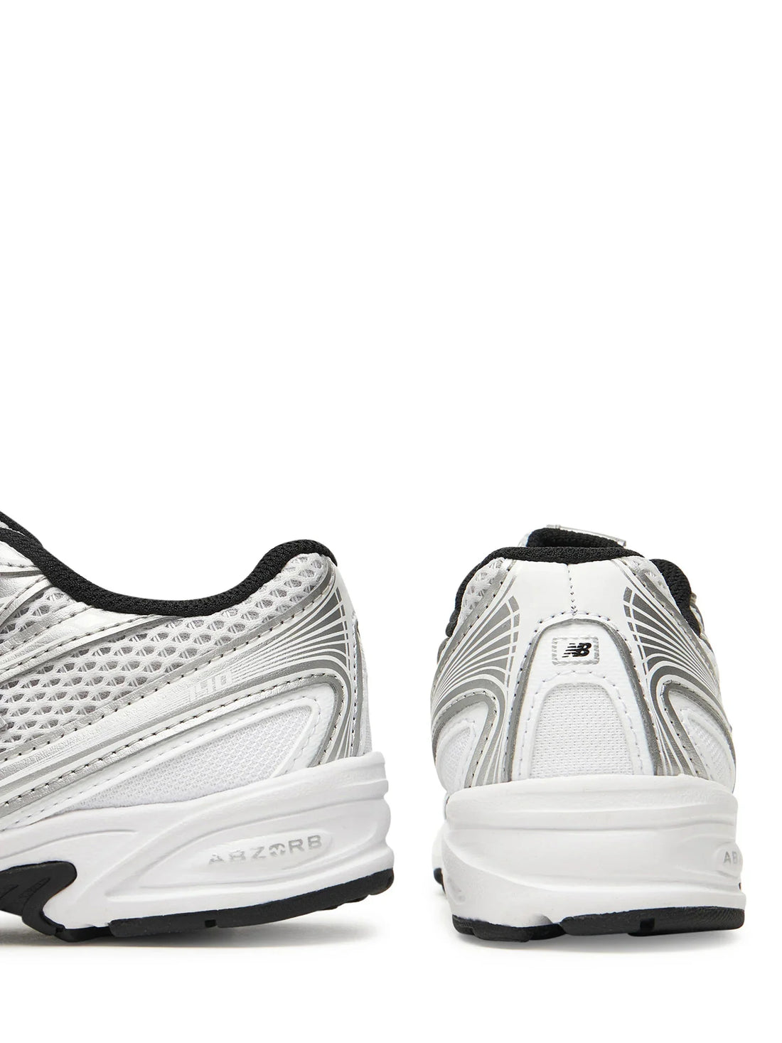 New Balance sneakers unisex bambino 740 in mesh ed ecopelle bianco argento