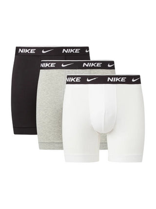 Nike Underwear set 3 boxer con logo bianco nero grigio