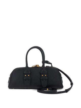 Pinko borsa Bowling Bag in pelle nero oro 105334-A3CX Z99Q PINKO 