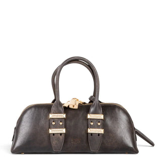 Pinko borsa a mano Bowling Bag Horizontal Big Cloud marrone 106169-A3LO L64Y PINKO 