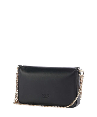 Pinko pochette a tracolla porta cellulare in pelle con charms nero 107028-A0QO Z99Q PINKO 