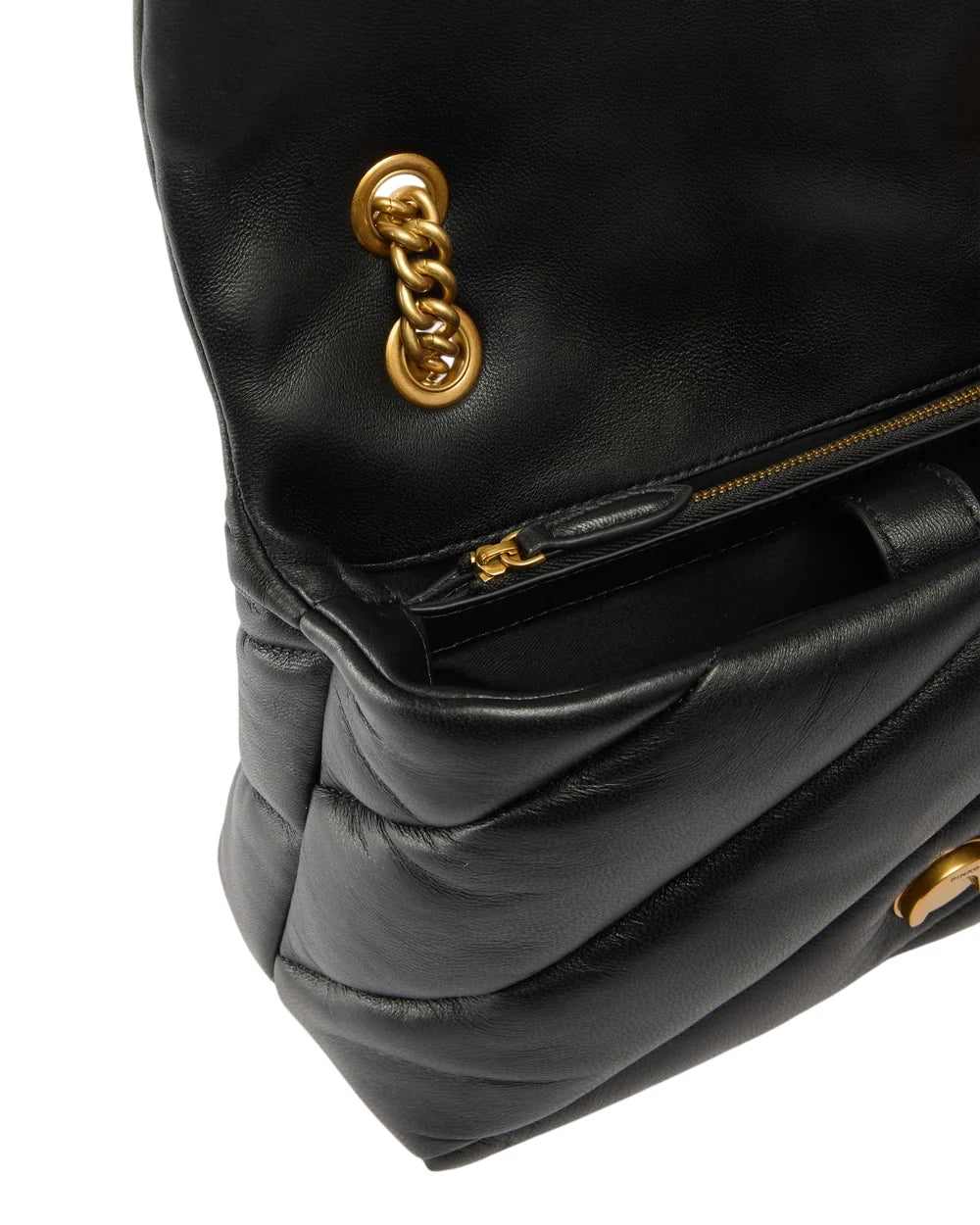 Pinko borsa Love Bag Puff Classic New Buckle nero oro