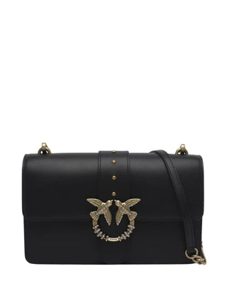 Pinko borsa Love Bag One Classic New Buckle nero oro 107070-A0F1 Z99Q PINKO 
