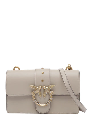 Pinko borsa Love Bag One Mini New Buckle beige oro