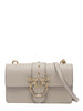 Pinko borsa Love Bag One Mini New Buckle beige oro