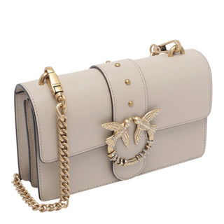 Pinko borsa Love Bag One Mini New Buckle beige oro