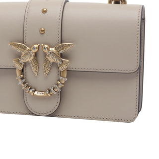 Pinko borsa Love Bag One Mini New Buckle beige oro