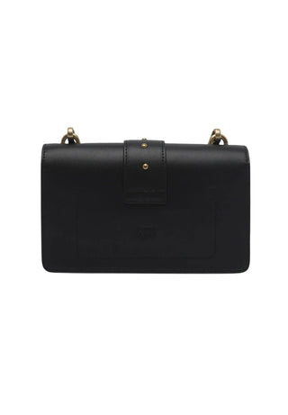 Pinko borsa Love Bag One Mini New Buckle nero oro