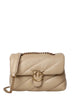 Pinko borsa Love Bag Classic Puff in pelle beige oro