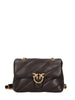 Pinko borsa Love Bag Puff Mini in pelle marrone oro