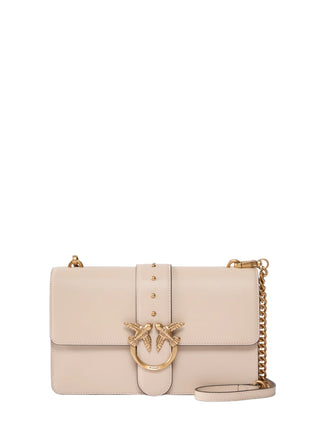 Pinko borsa Love Bag One Classic in seta beige oro 107621-A0F1 C50Q PINKO 