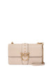 Pinko borsa Love Bag One Classic in seta beige oro