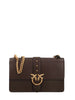 Pinko borsa Love Bag One Classic in seta marrone oro