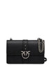 Pinko borsa Love Bag One Classic in seta nero argento
