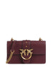 Pinko borsa Love Bag One Mini in pelle bordeaux oro