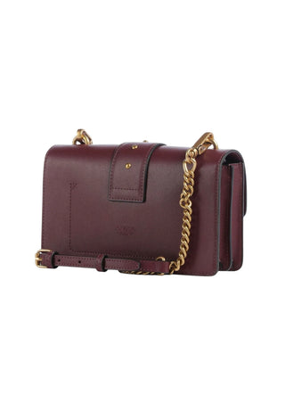 Pinko borsa Love Bag One Mini in pelle bordeaux oro 107622-A0F1 WW5Q PINKO 