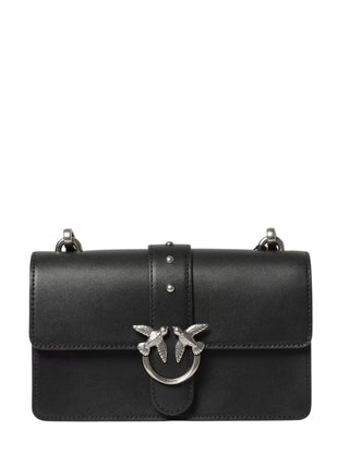 Pinko borsa Love Bag One Mini in pelle nero argento 107622-A0F1 Z99O PINKO 