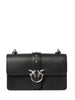 Pinko borsa Love Bag One Mini in pelle nero argento
