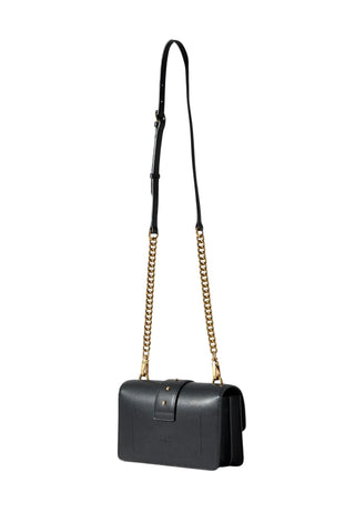 Pinko borsa Love Bag One Mini in pelle nero oro 107622-A0F1 Z99Q PINKO 