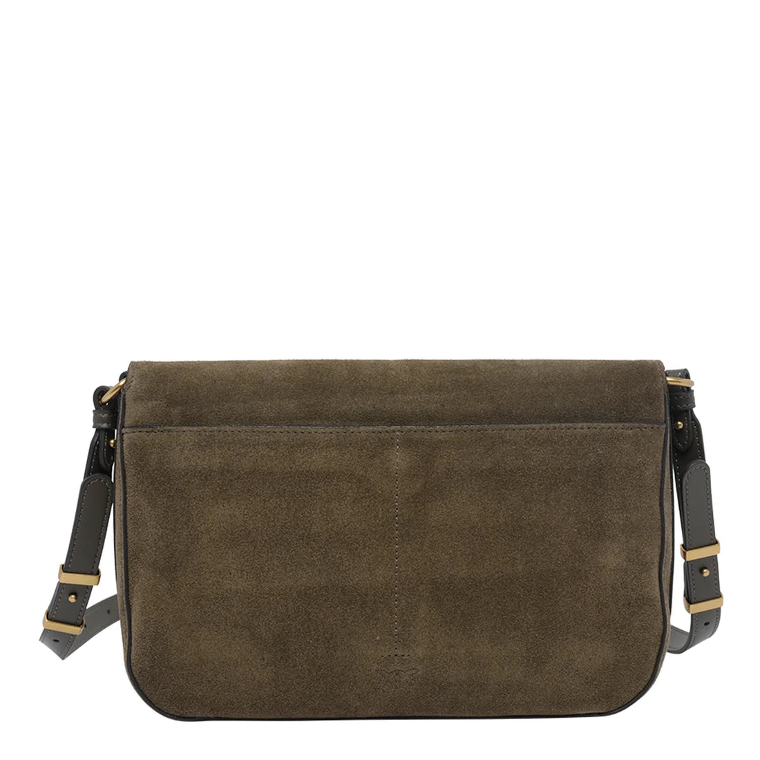 Pinko borsa Love Bag Satchel Classic in suede verde bosco