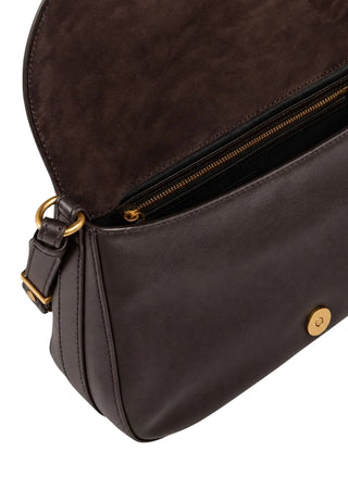 Pinko borsa Love Satchel Classic Cloud in pelle marrone 107655-A3LO L64Q PINKO 