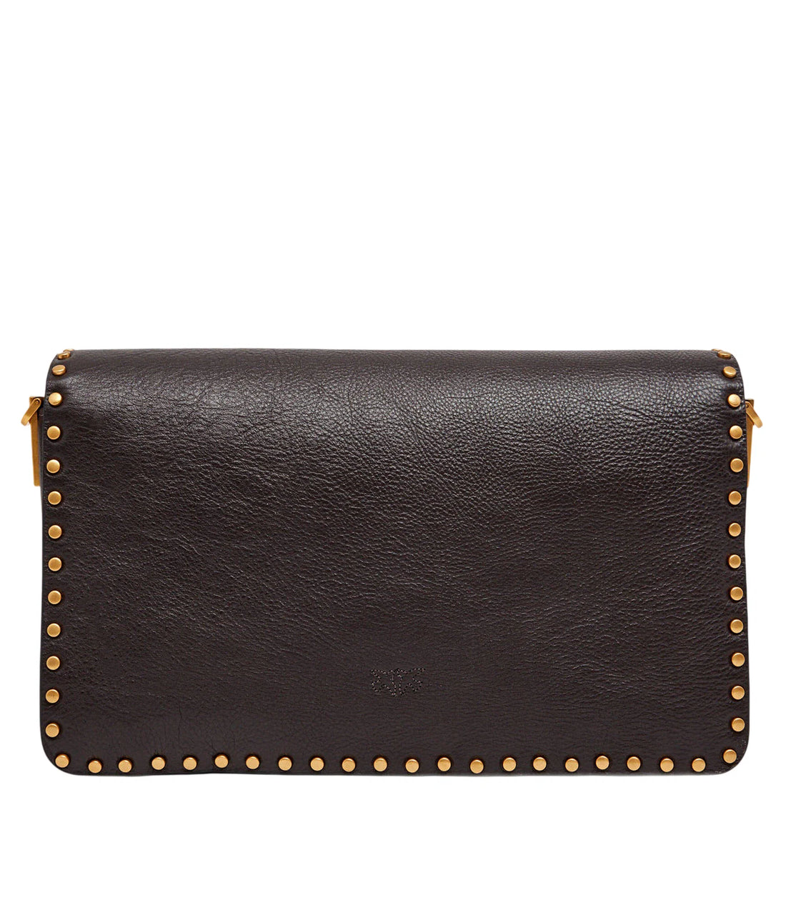 Pinko borsa a tracolla Love Bag One Slouchy con borchie moro oro