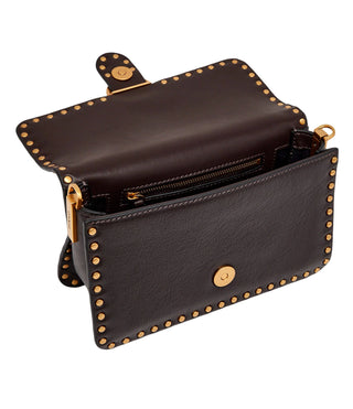 Pinko borsa a tracolla Love Bag One Slouchy con borchie moro oro 107665-A2JG M12Q PINKO 