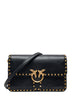 Pinko borsa a tracolla Love Bag One Slouchy con borchie nero oro